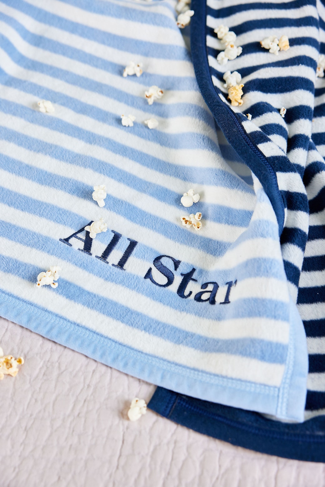 Sideline Stripe Bluebell Midi Blanket