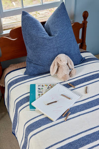 Dockside Stripe Navy Blanket