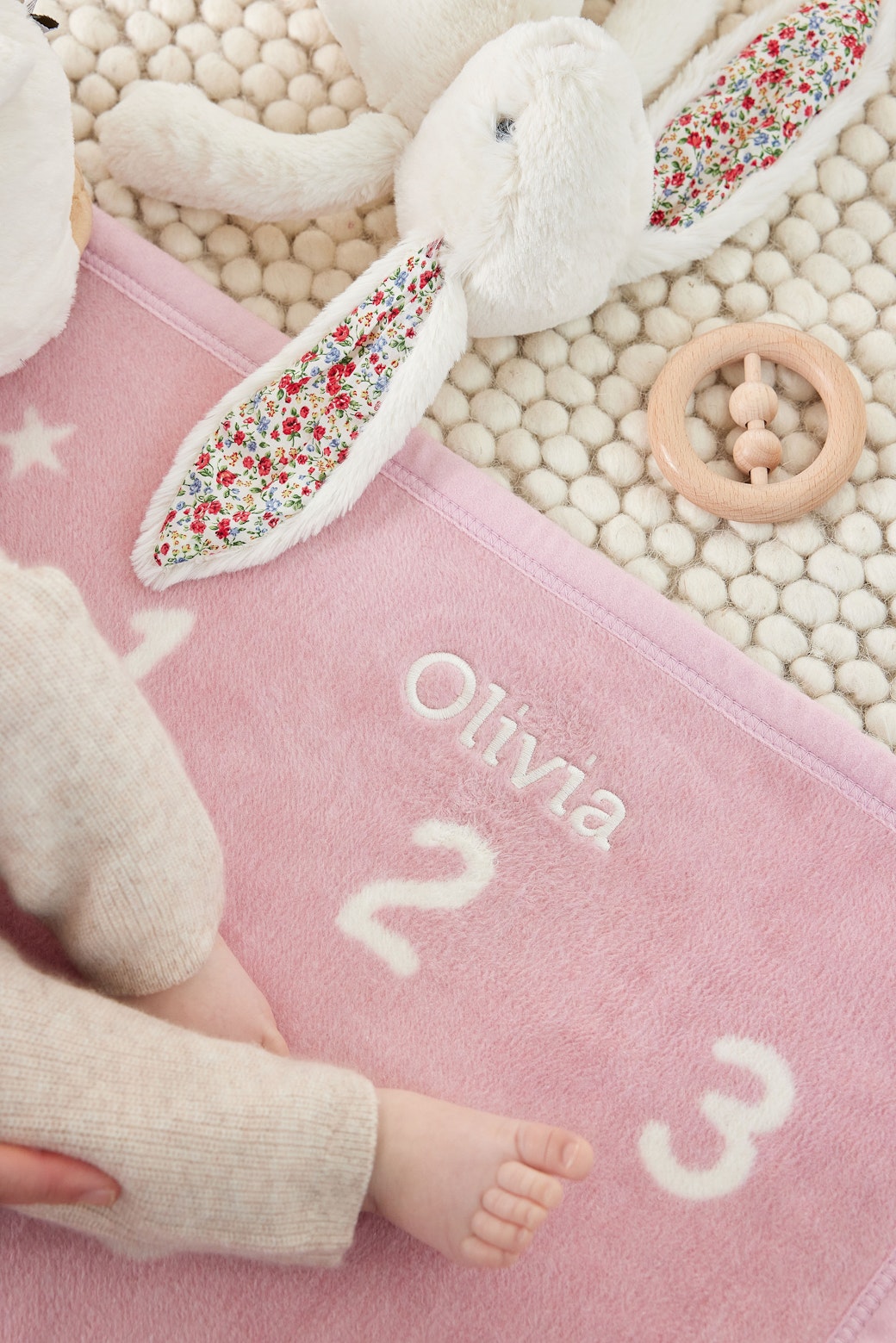 Milestone Mini Blush Blanket