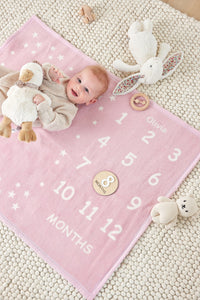Milestone Mini Blush Blanket