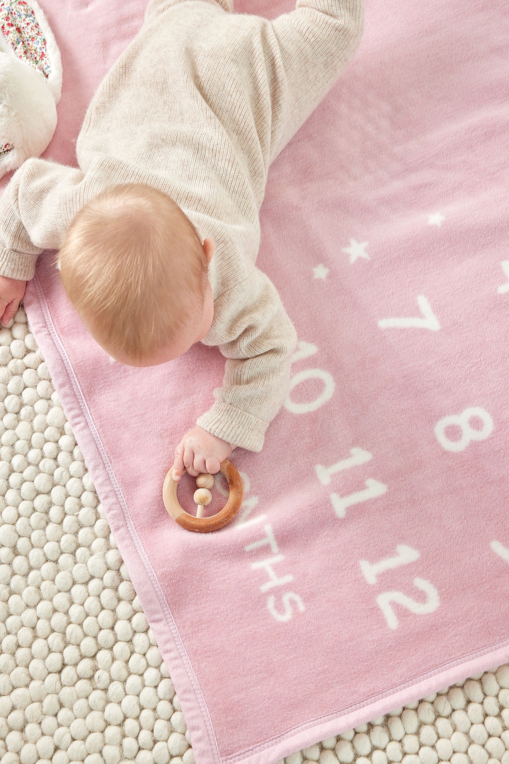 Milestone Mini Blush Blanket