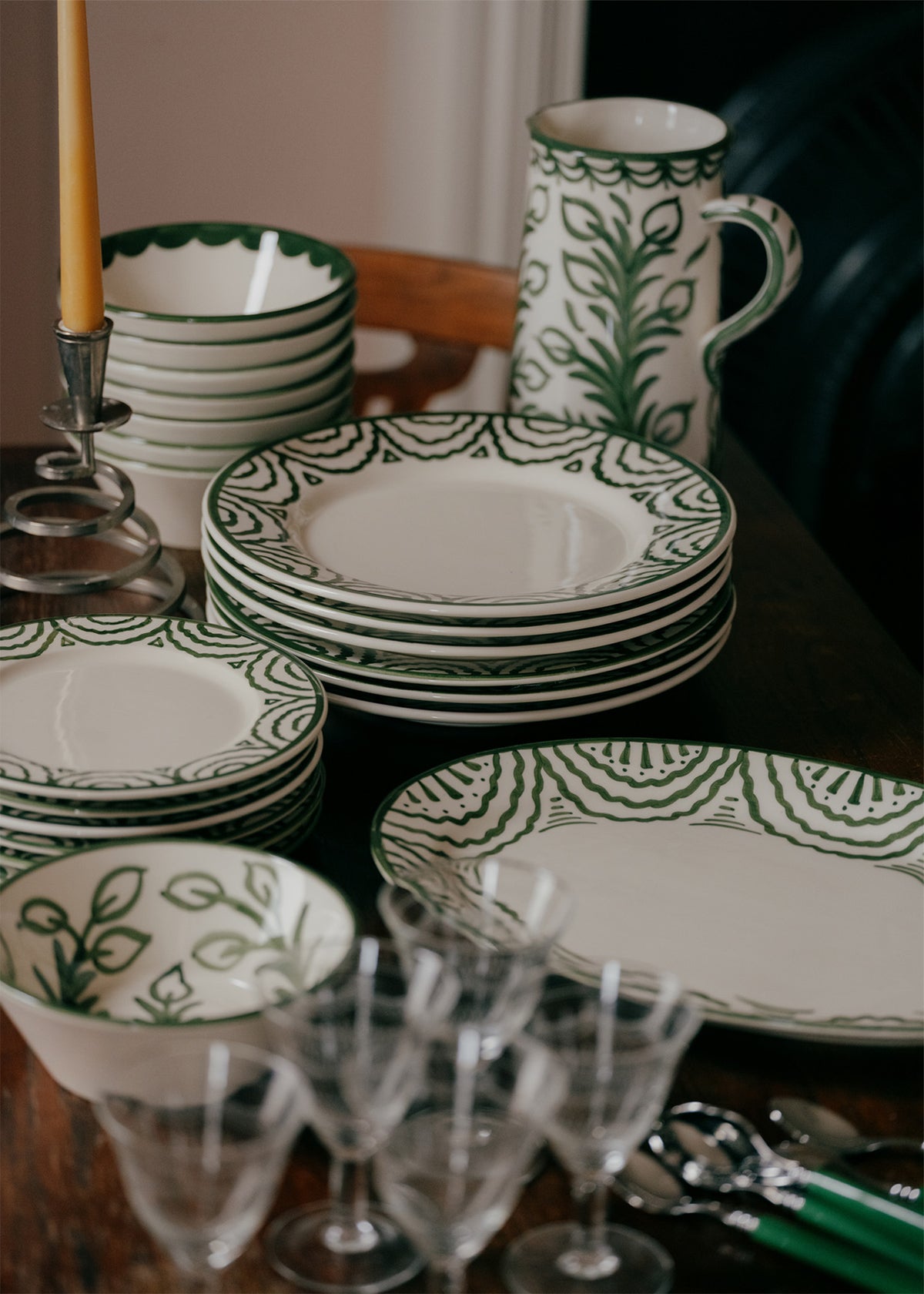 Green Tabla Dinner Plate
