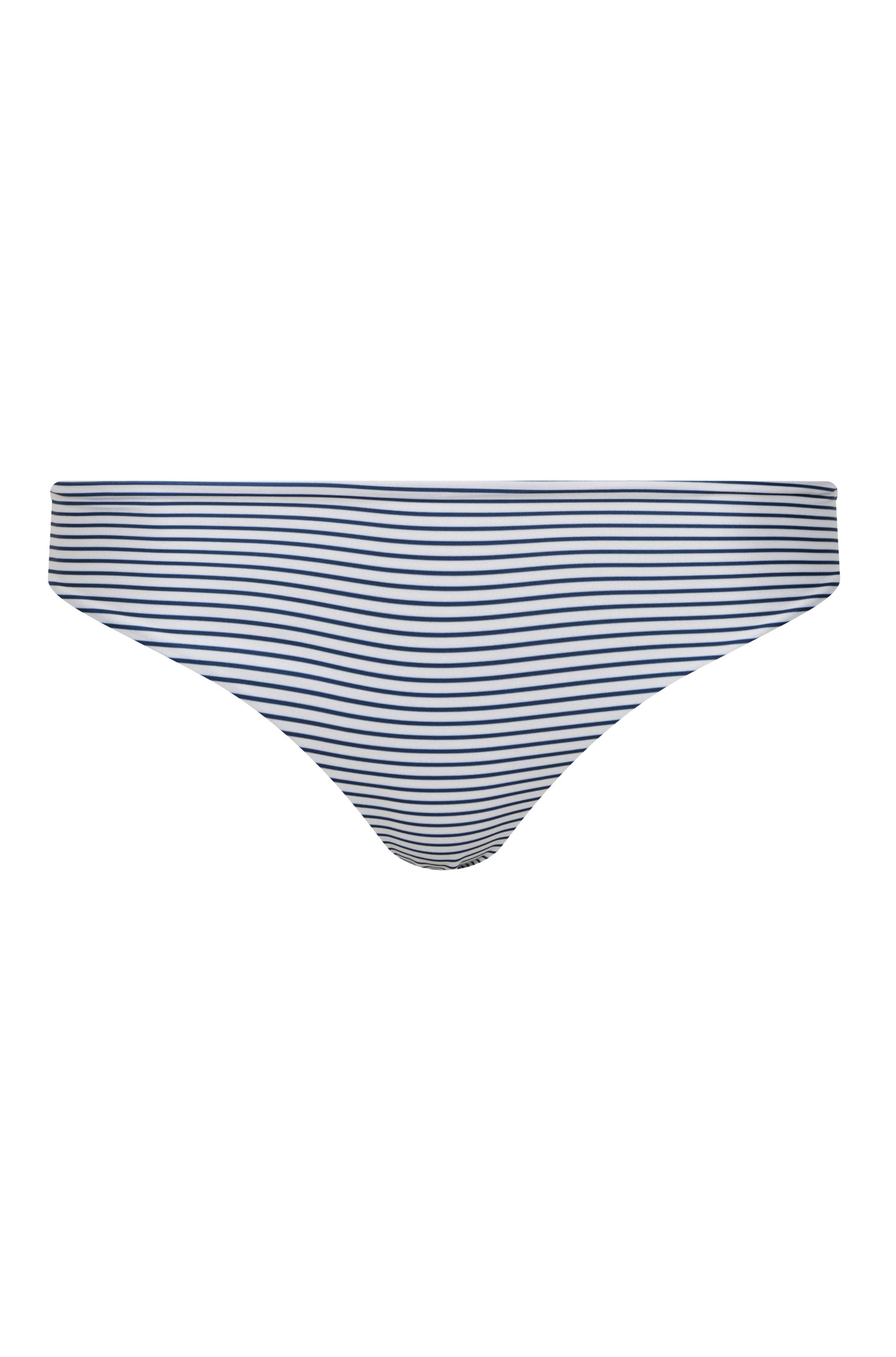 Sunset Waves Bottom in Navy Stripes & Ivory