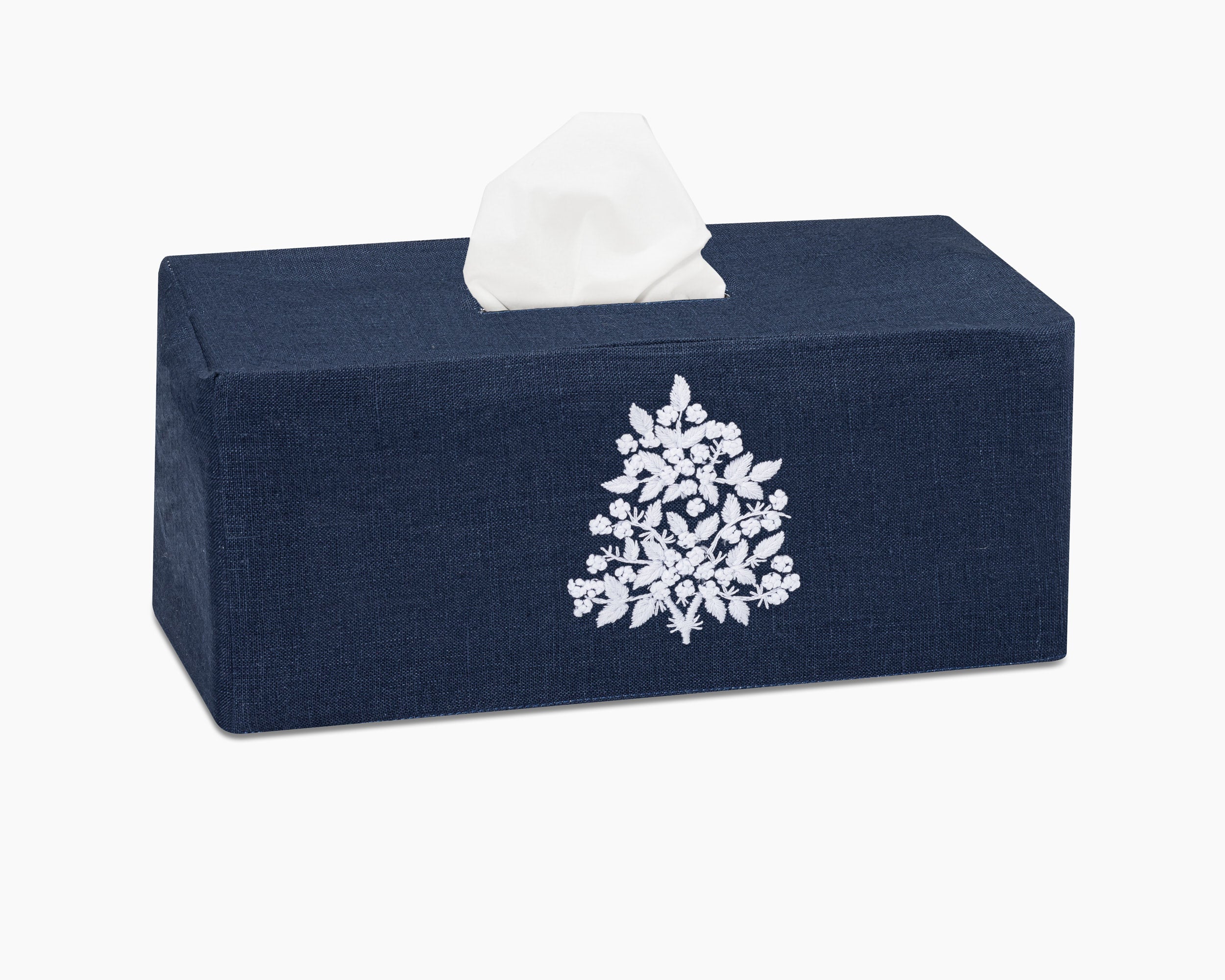 Henry Handwork Jardin Linen Tissue Box Cover - Thumbnail 4