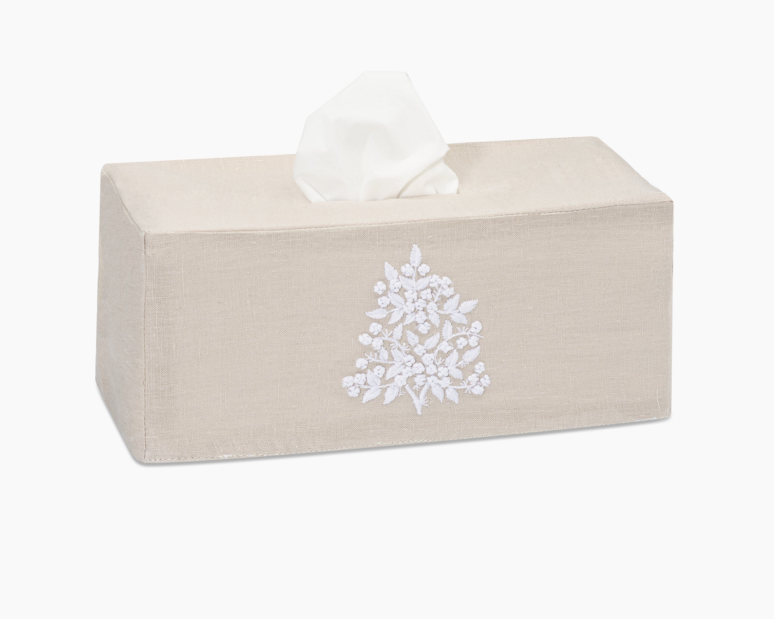 Henry Handwork Jardin Linen Tissue Box Cover - Thumbnail 3