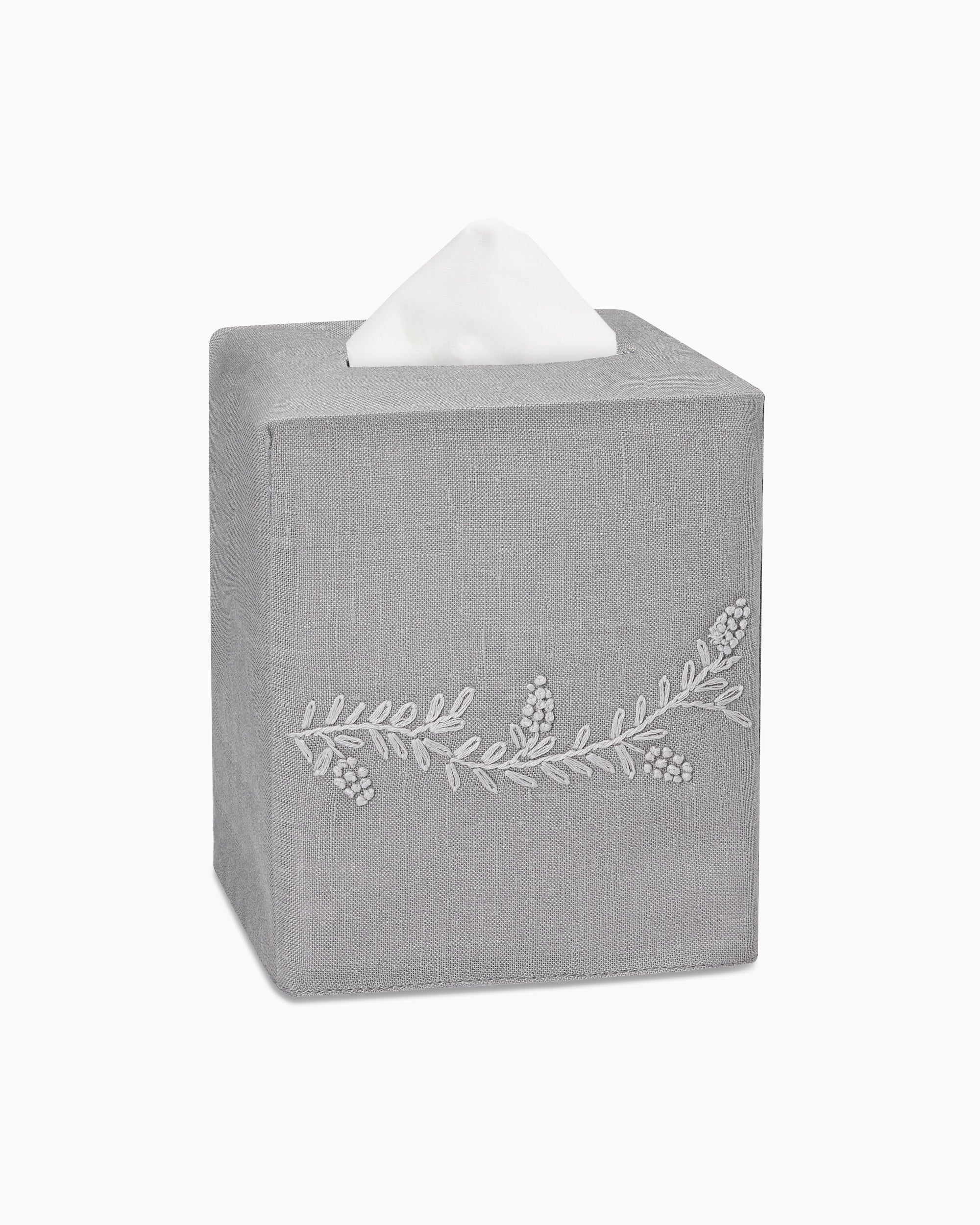 Prism Vine Linen Square Tissue Box Cover