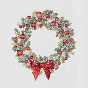 Wreath Snow Hand Towel