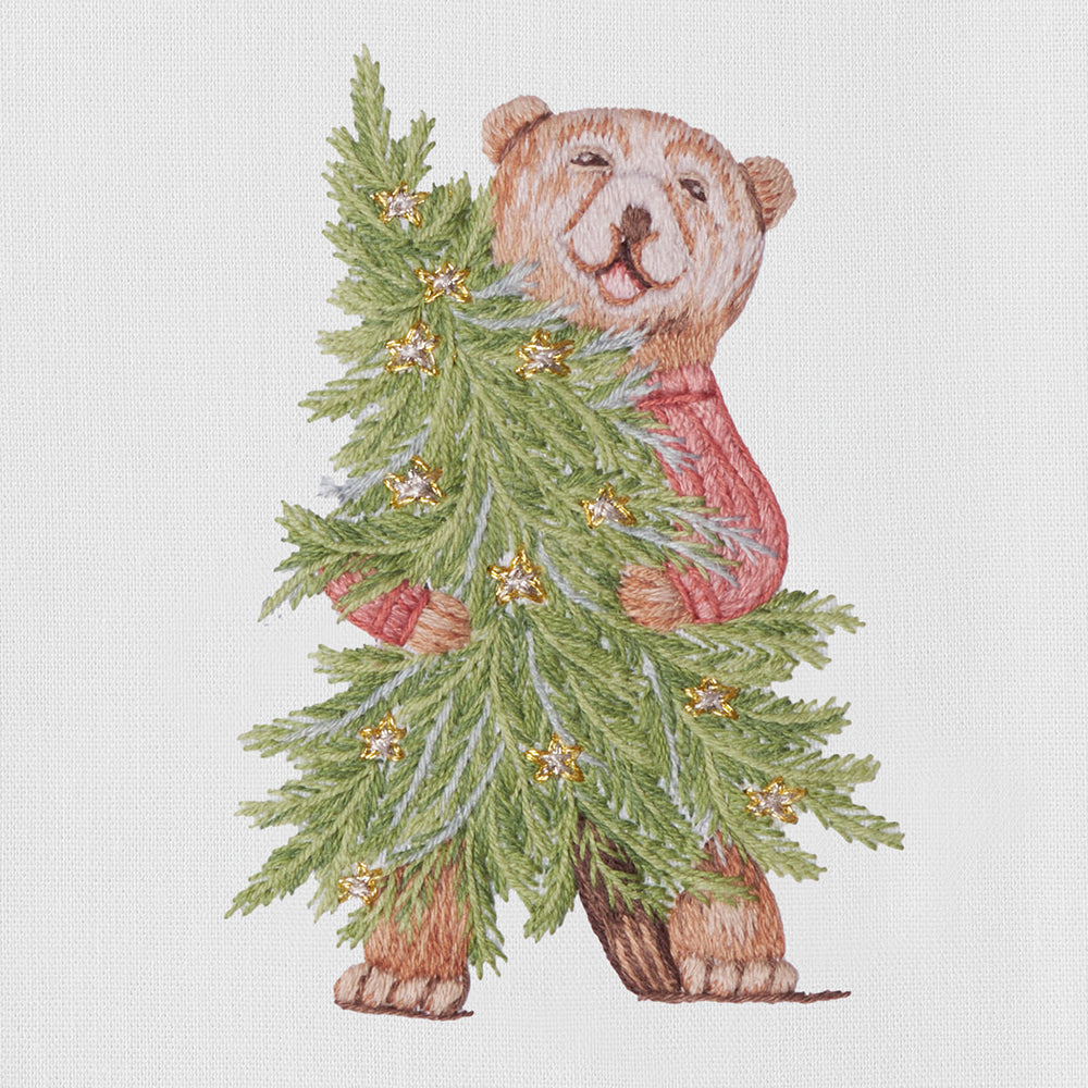 Henry Handwork Bear Tree Hug Towel - Thumbnail 4