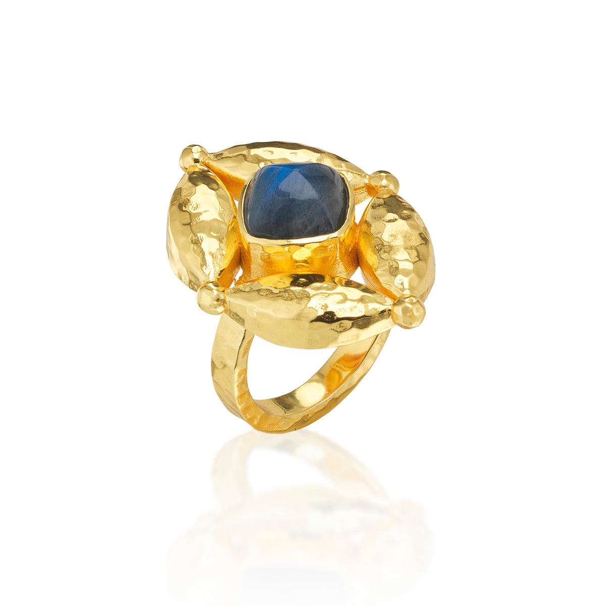 Mystic Eye Ring in Blue Labradorite