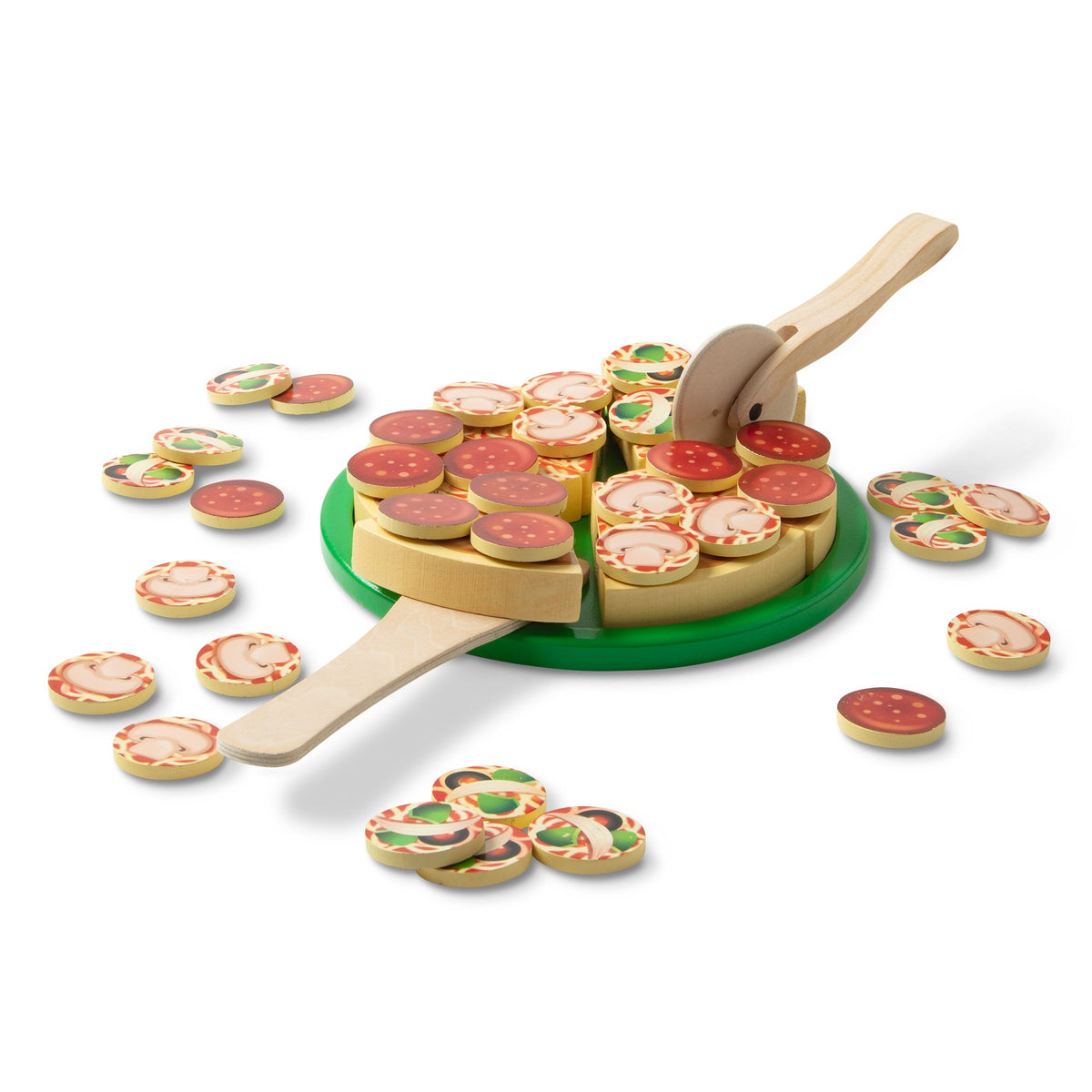 Wooden Pizza Party Play Set