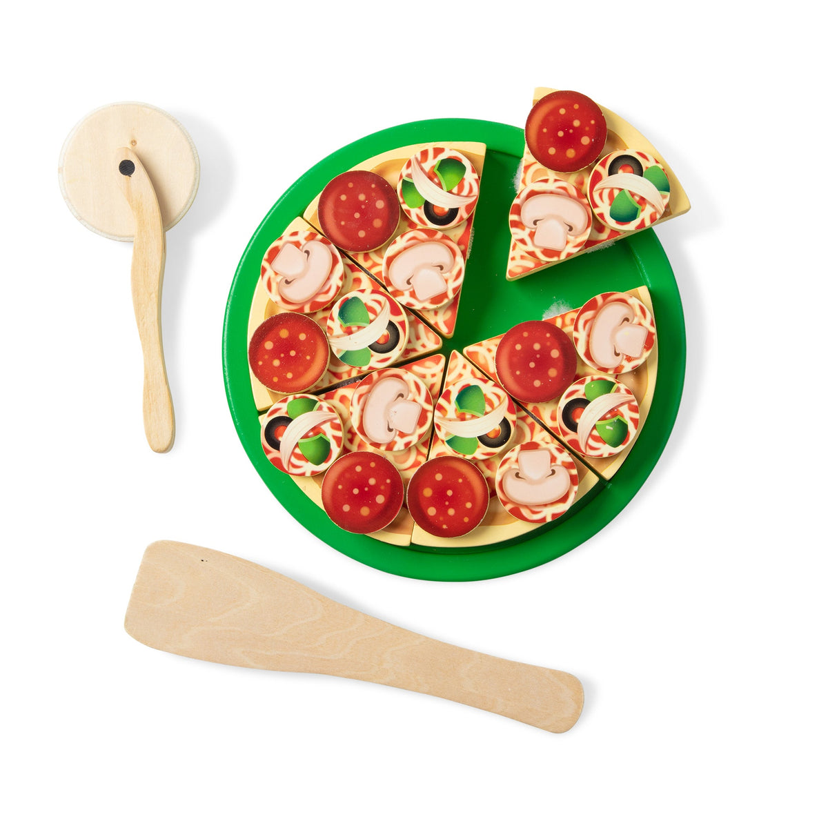 Wooden Pizza Party Play Set