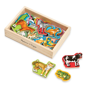 20 Wooden Animal Magnets
