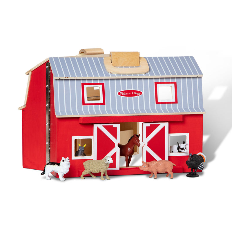Fold and Go Barn with Farm Animals
