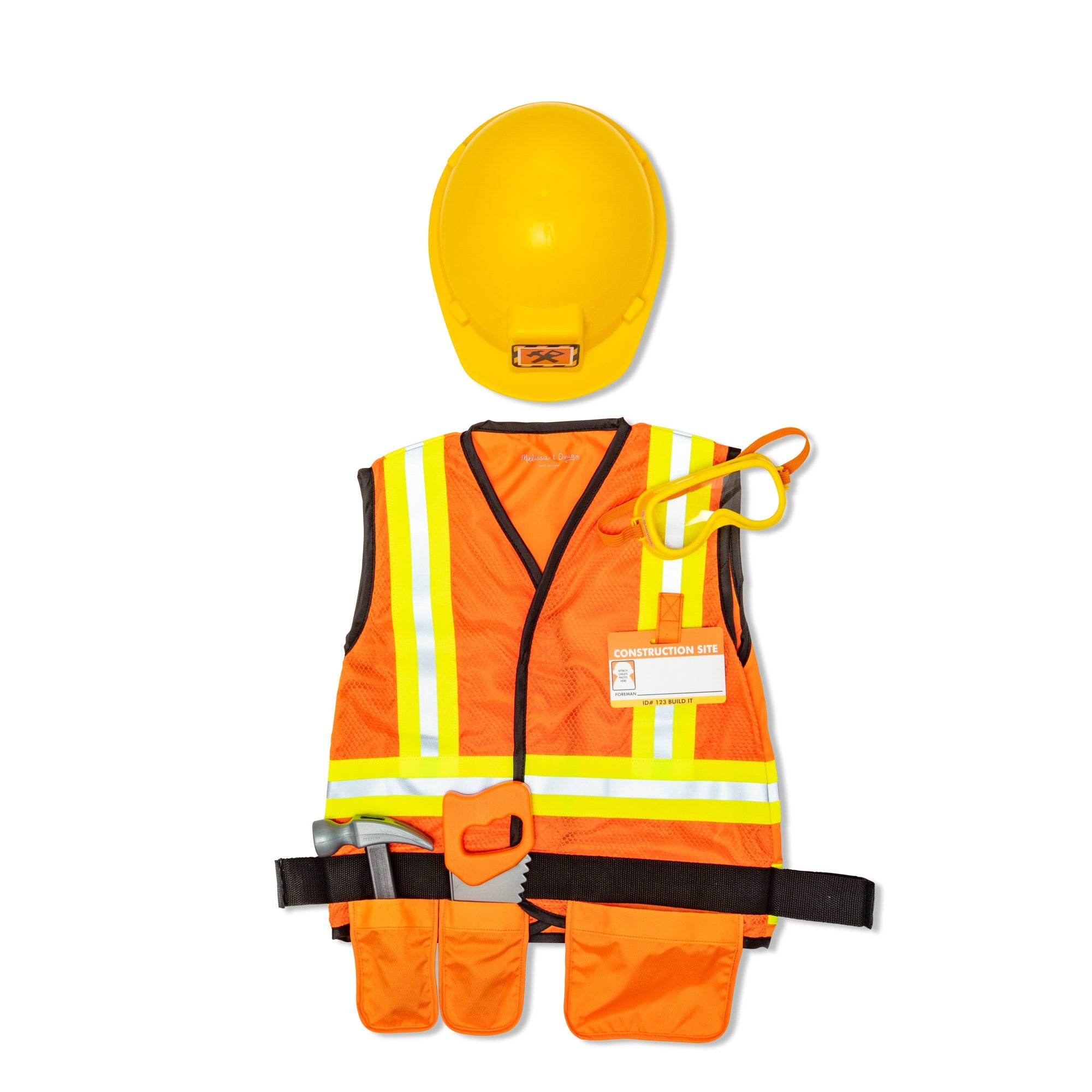 Construction Worker Role Play Costume Set