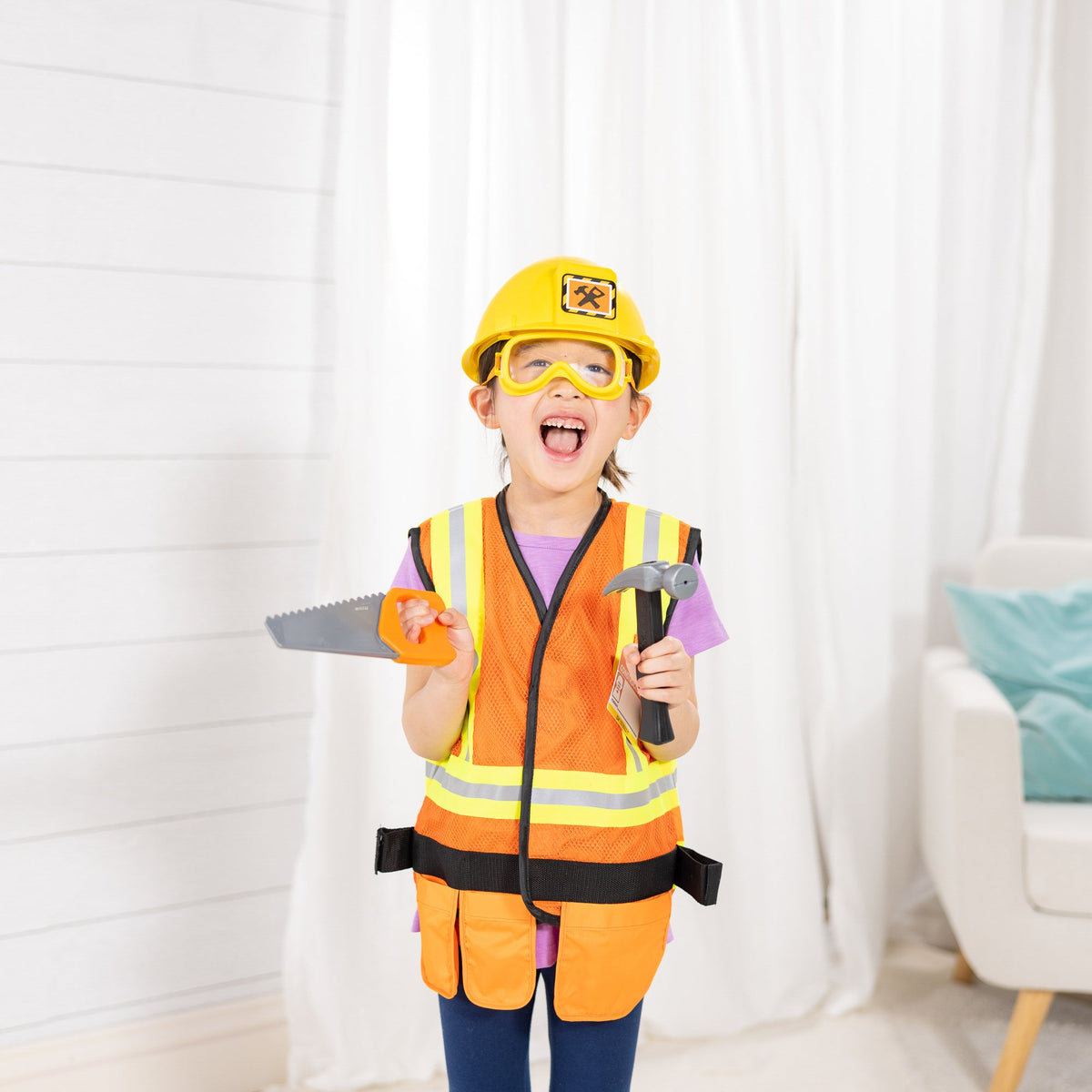 Construction Worker Role Play Costume Set