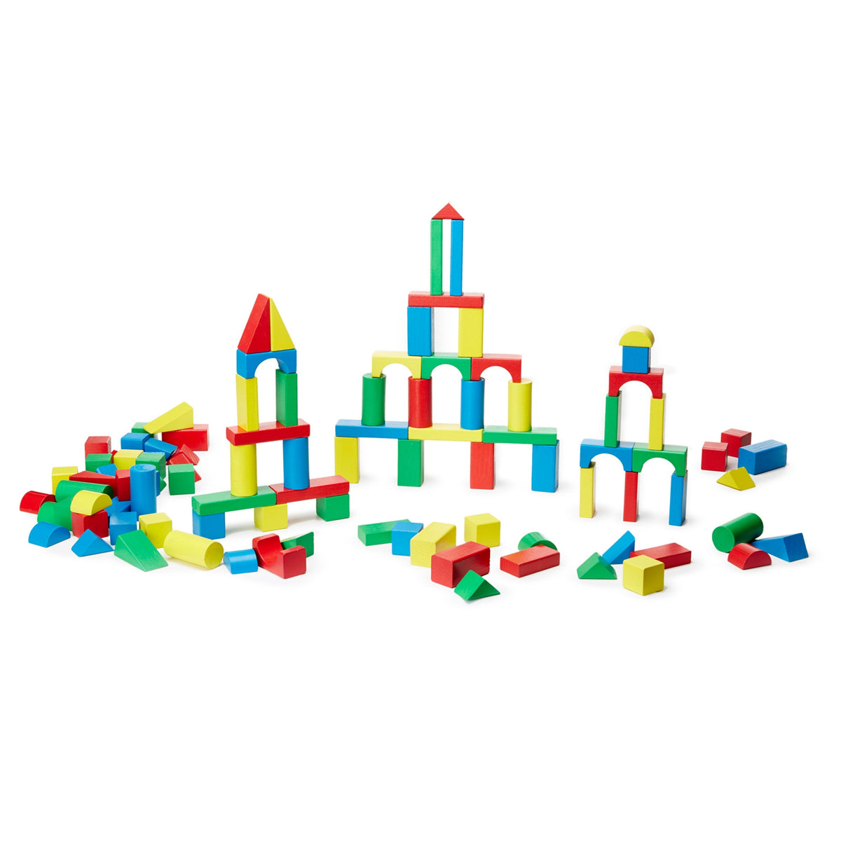 100 Wood Blocks Set
