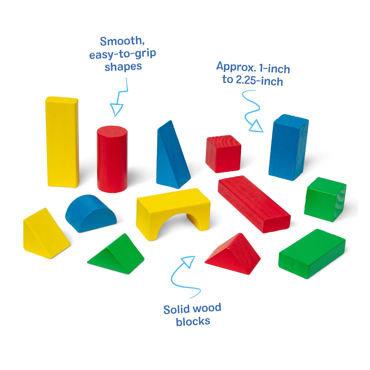 100 Wood Blocks Set