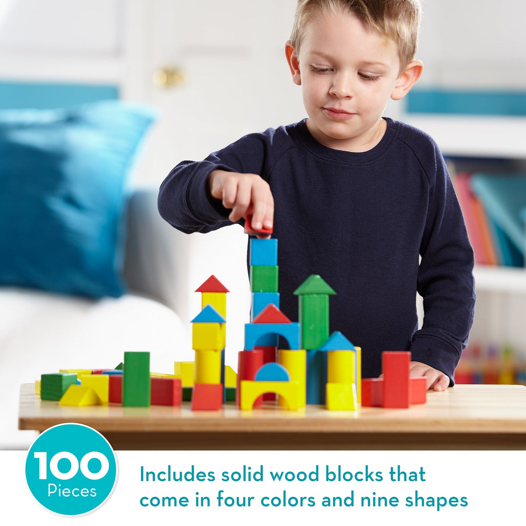 100 Wood Blocks Set