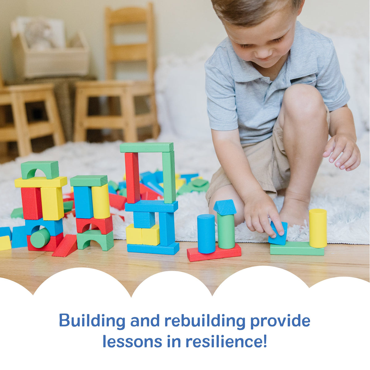 100 Wood Blocks Set