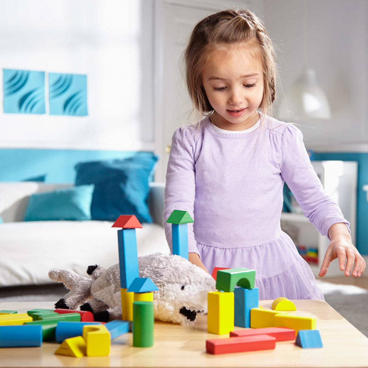 100 Wood Blocks Set