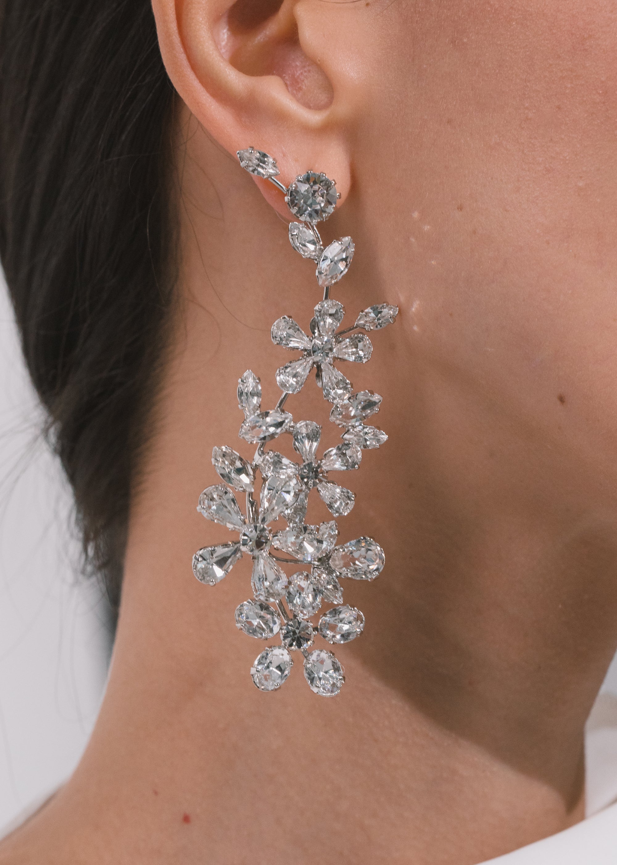 Mirella Earrings in Crystal
