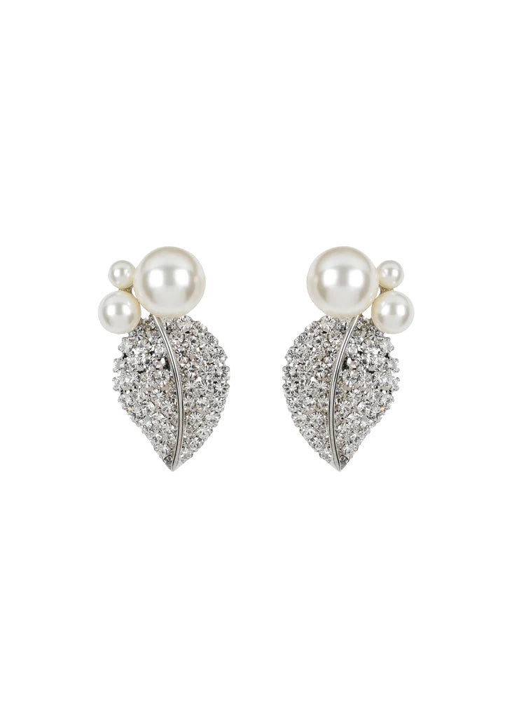 Blanca Earrings in Crystal Pearl