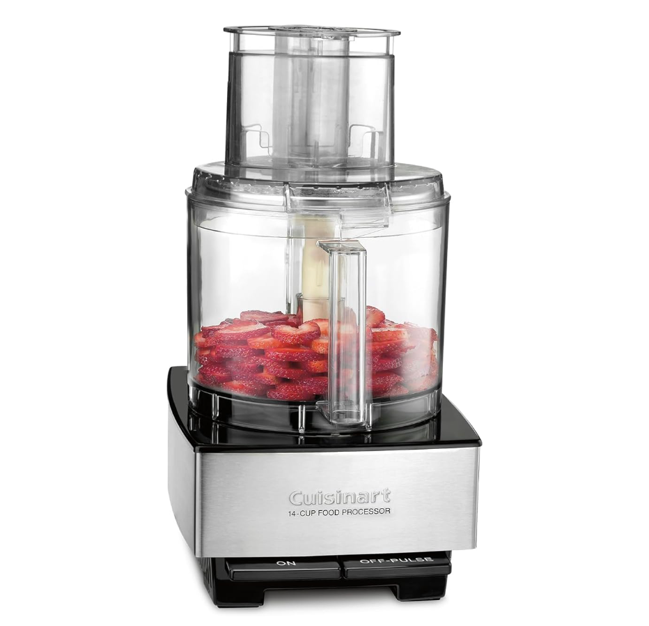 Cuisinart Food Processor 14-Cup Vegetable Chopper for Mincing, Dicing, Shredding, Puree & Kneading Dough, Stainless Steel, DFP-14BCNY