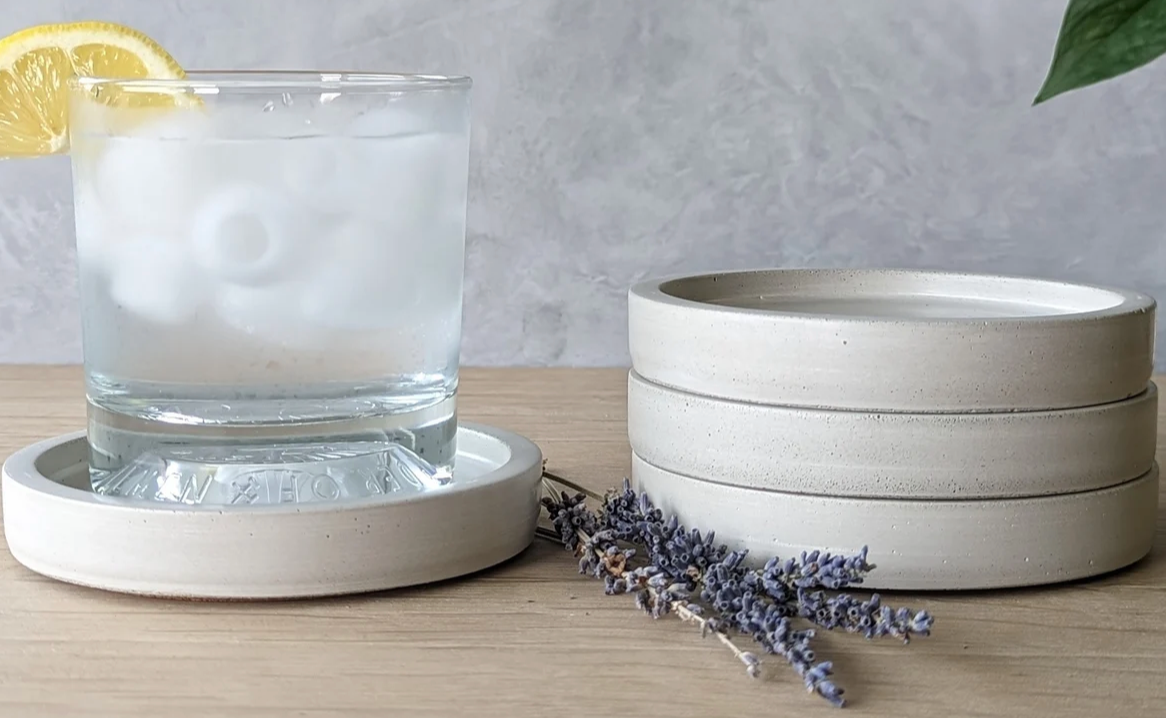 Concrete Coaster Set of Six