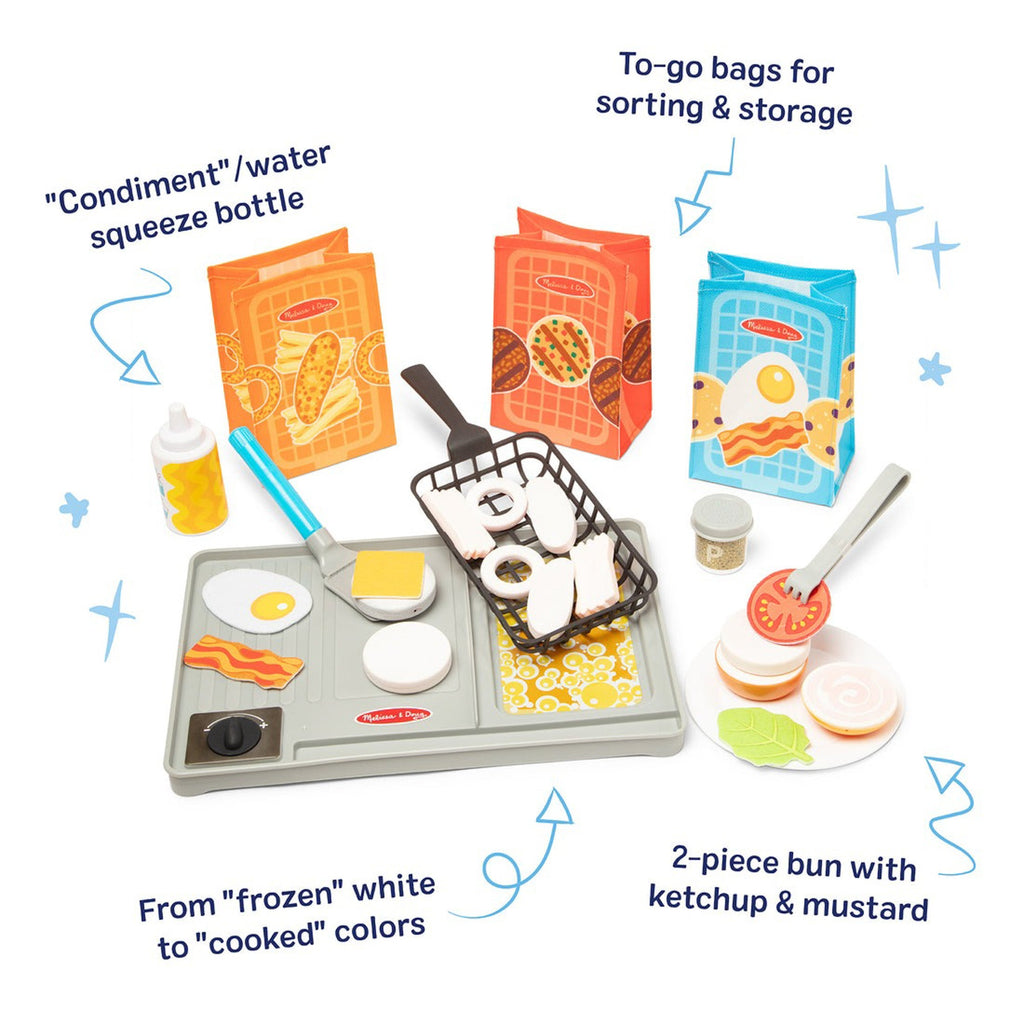Flip & Fry Grill Play Set w/ Color Changing Water WOW!