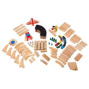 Wooden Railway Train Set