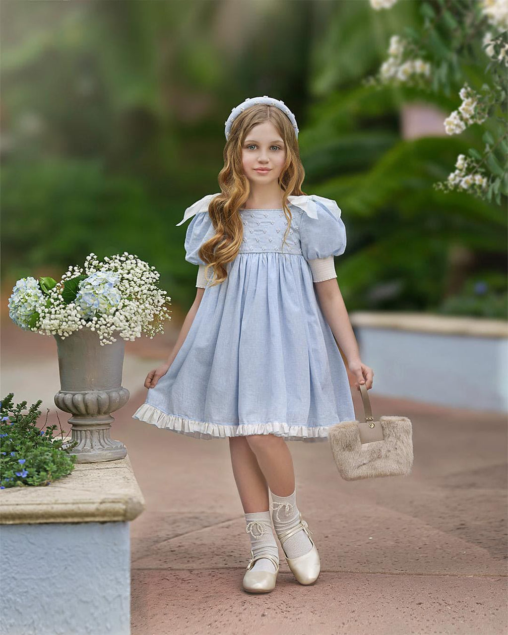 Charlotte Baby Blue Linen Dress Charlotte Baby Blue Linen Dress