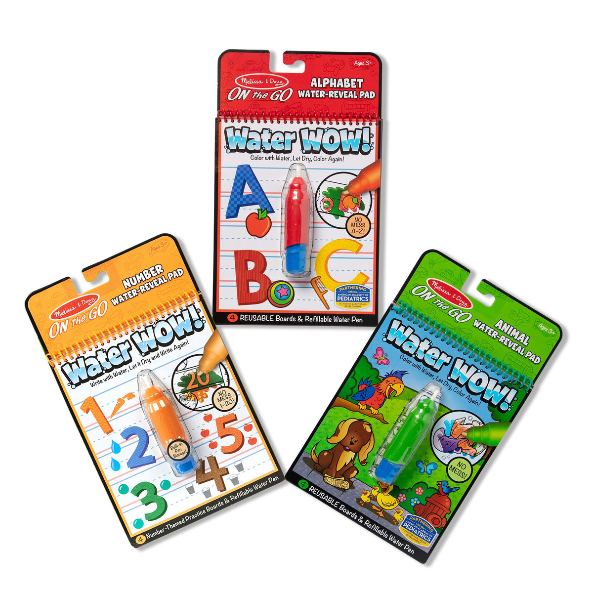 Water WOW! 3-Pack Set: Animals, Alphabet, Numbers