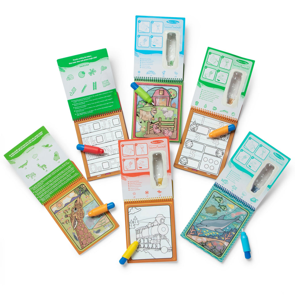 Water WOW! 6-Pack Set: Animals, Vehicles, Alphabet, Numbers, Safari, Under the Sea