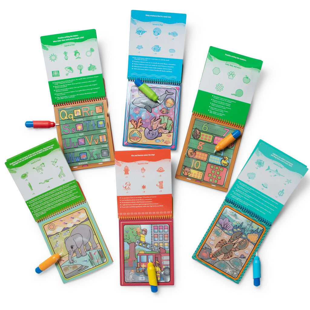 Water WOW! 6-Pack Set: Animals, Vehicles, Alphabet, Numbers, Safari, Under the Sea