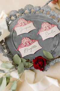 Shell Flourish Place Card