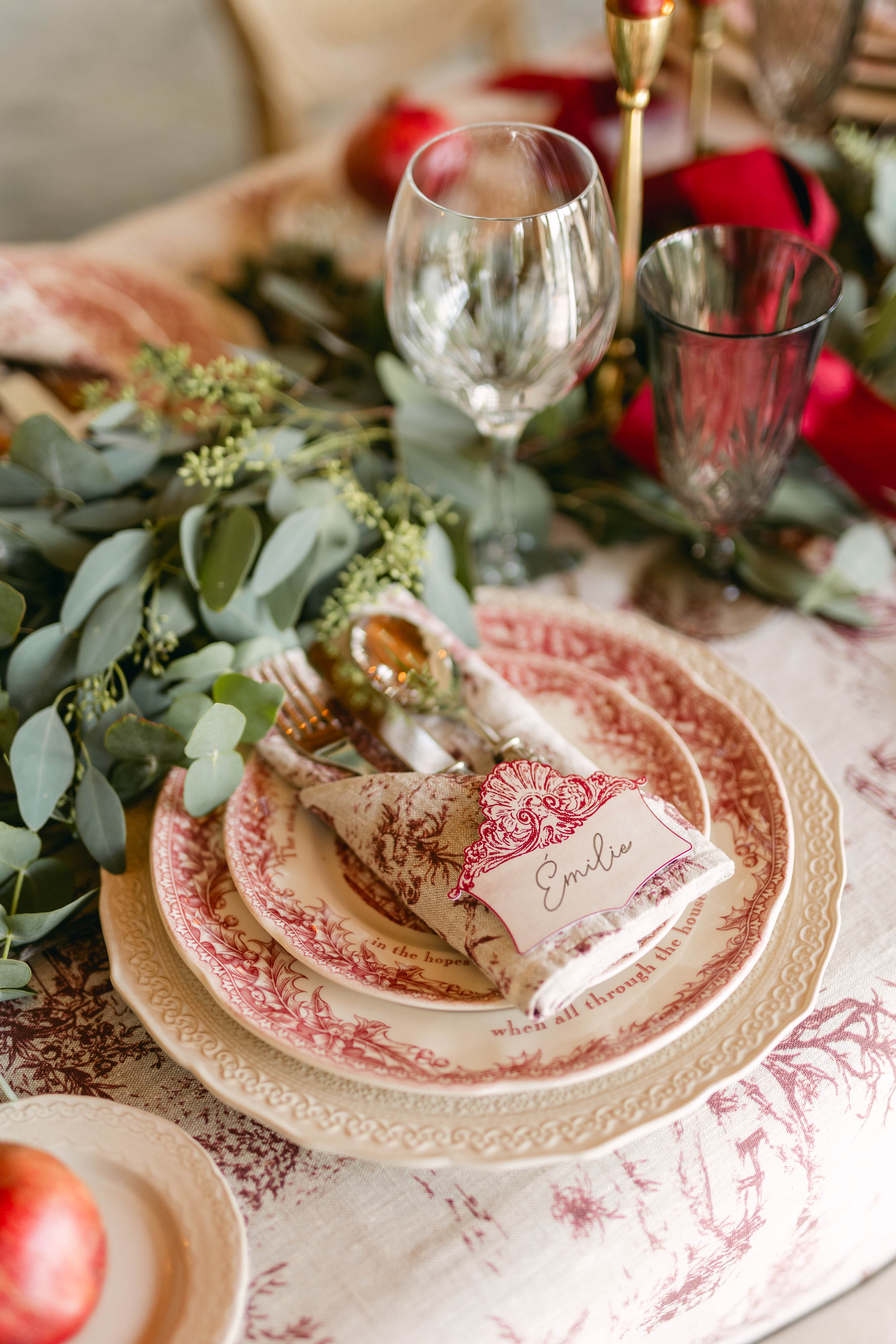 Shell Flourish Place Card