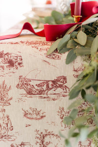 Winter Wonderland Toile Tablecloth