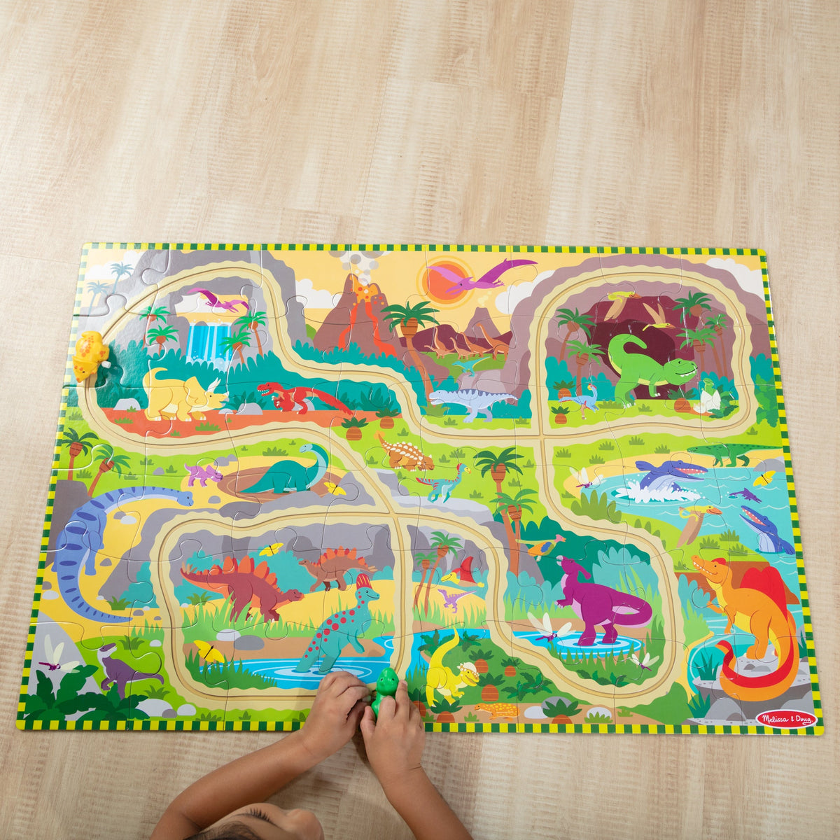 Dinosaur Adventure Tracks Floor Puzzle