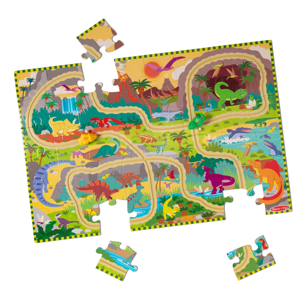 Dinosaur Adventure Tracks Floor Puzzle