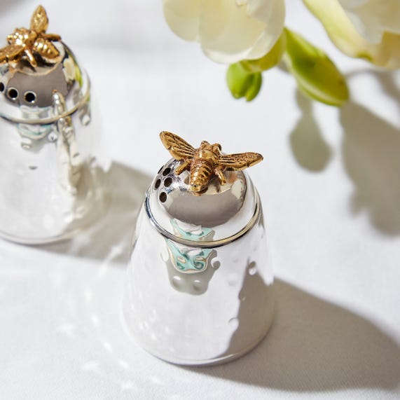 Culinary Concepts Bee Silver Plated Cruet Set