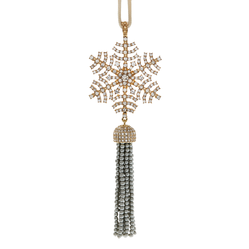 Snowflake Tassel Hanging Ornament