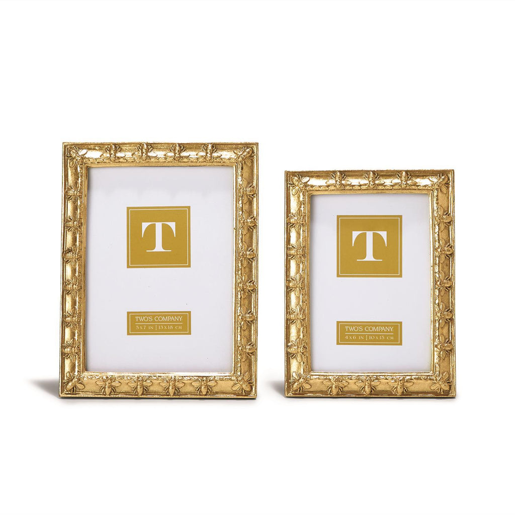 Golden Bee Photo Frames, Set of 2