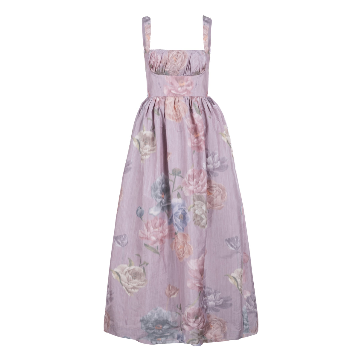 Coupe Dress in Lilac Floral Taffeta | Over The Moon