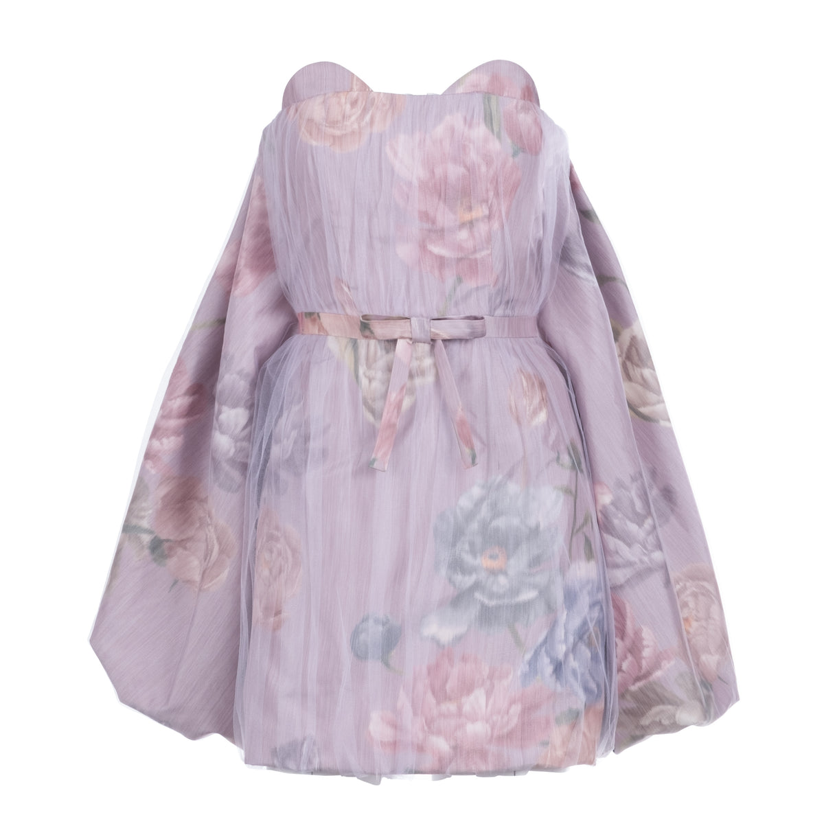 Cloud Dress in Lilac Floral Taffeta