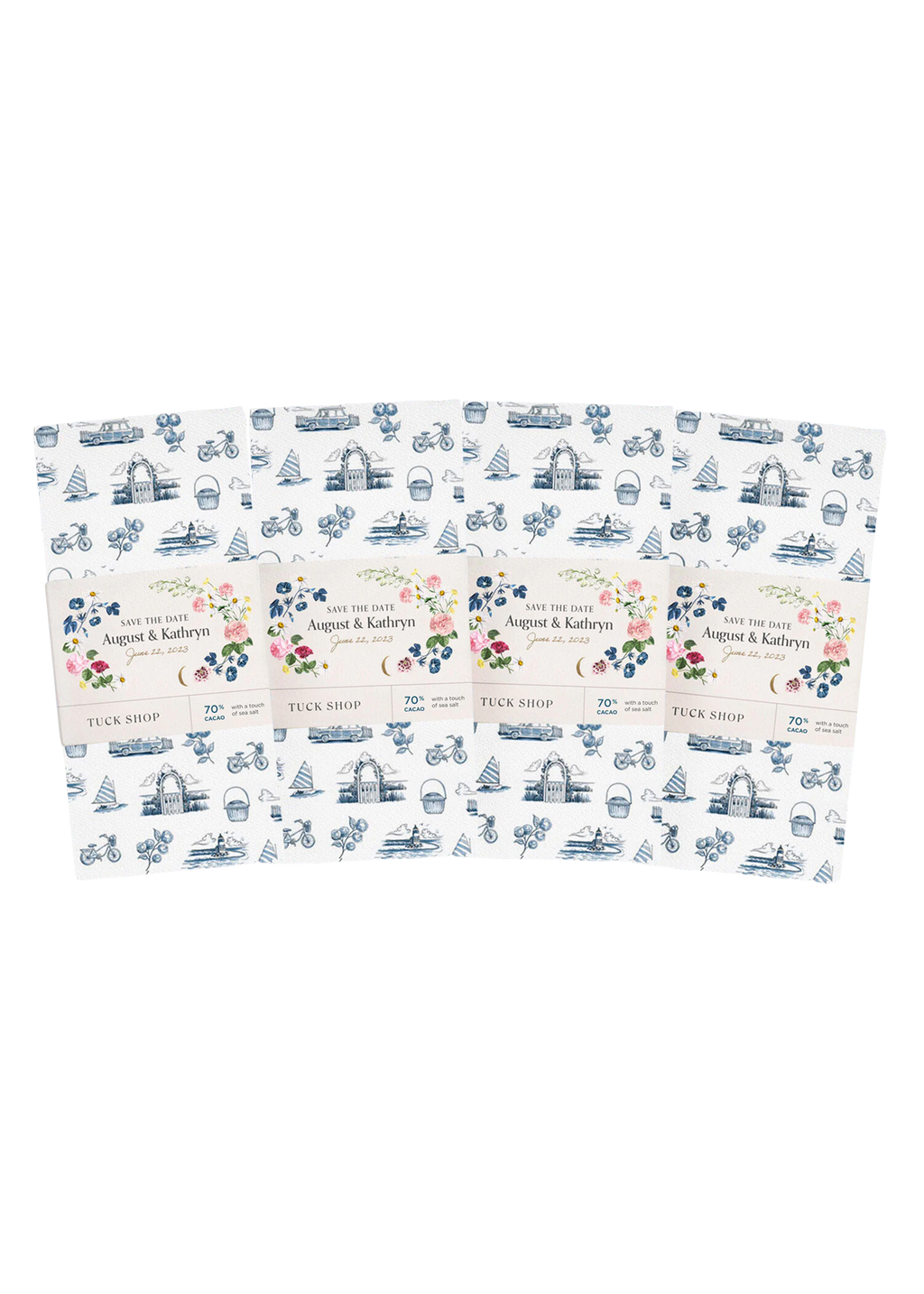 OTM Exclusive: Set of Personalized Nantucket Dark Chocolate Bars