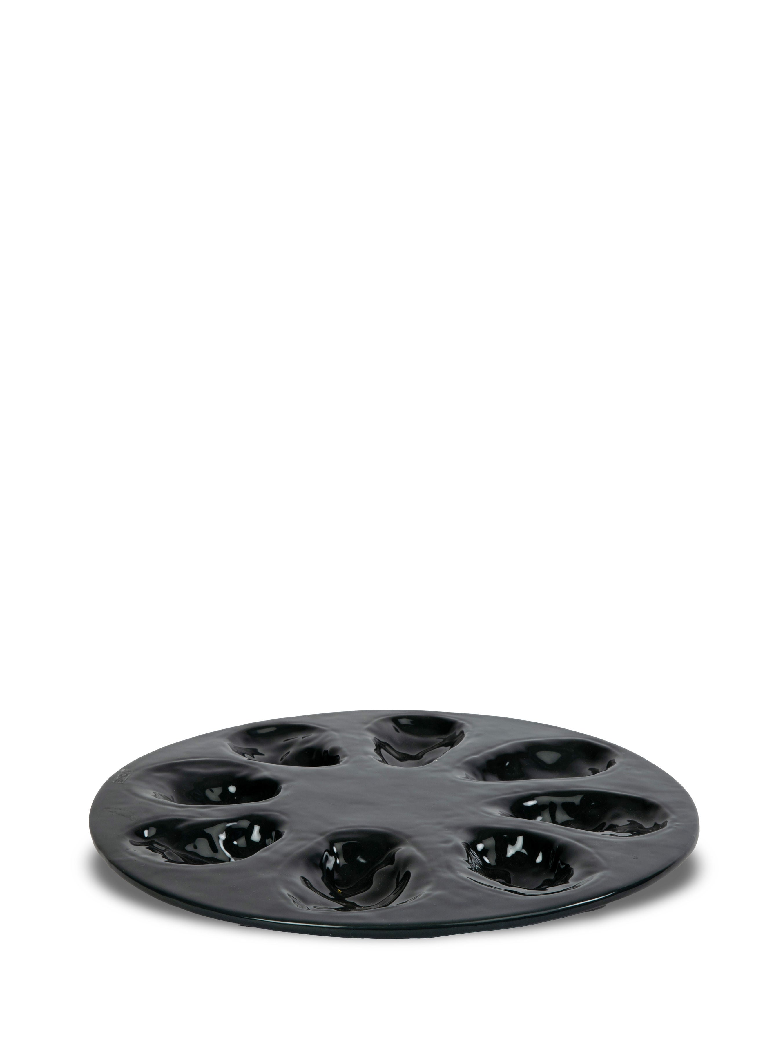 Oyster Serving Plate in Black