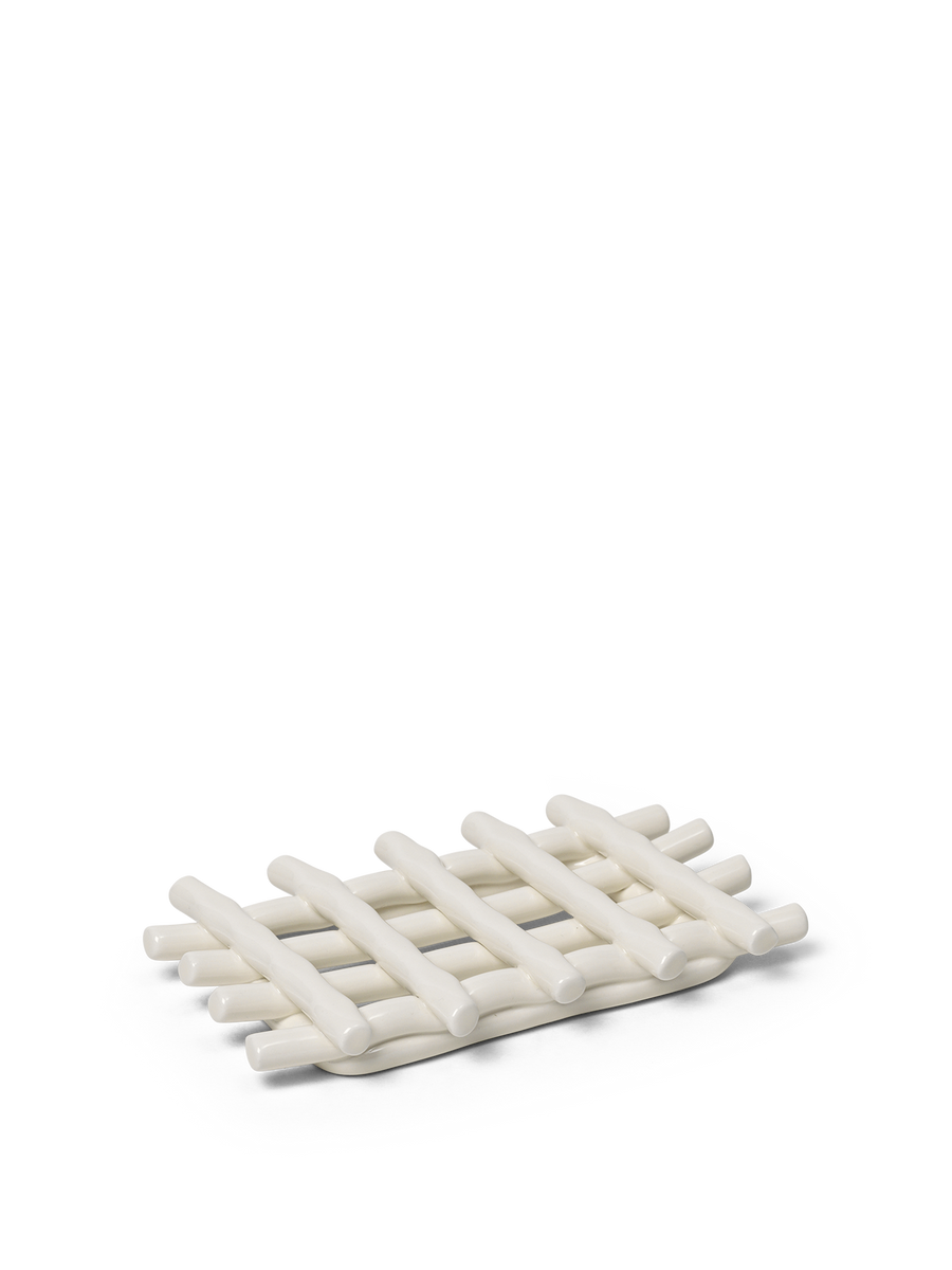 Ceramic Soap Tray - Off White