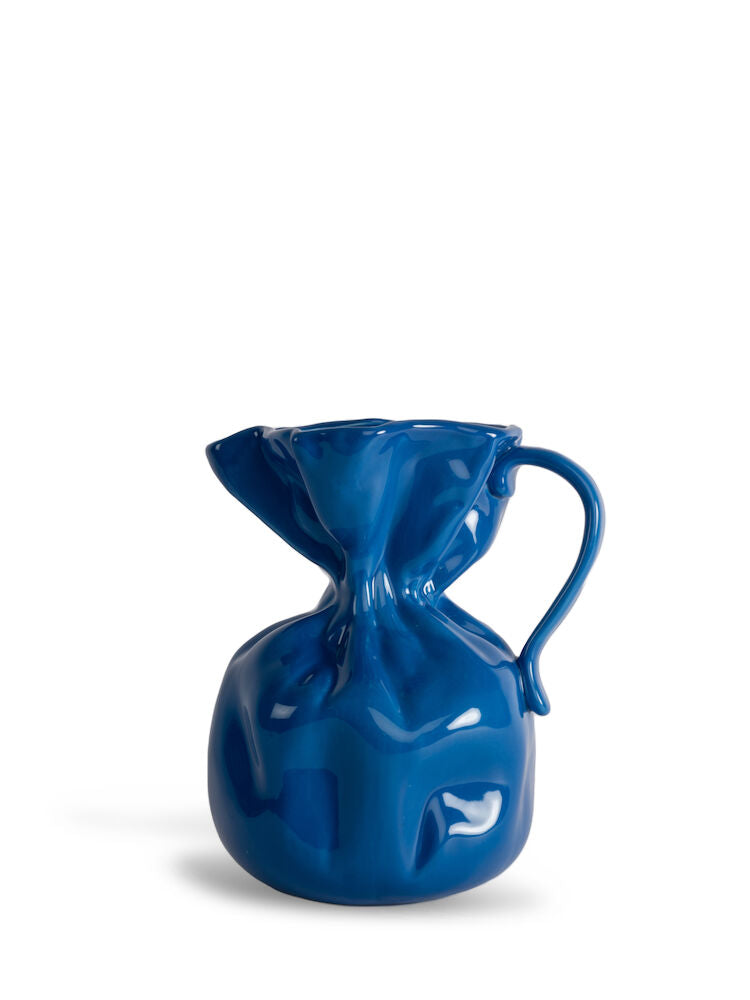 Crumple Vase, Blue