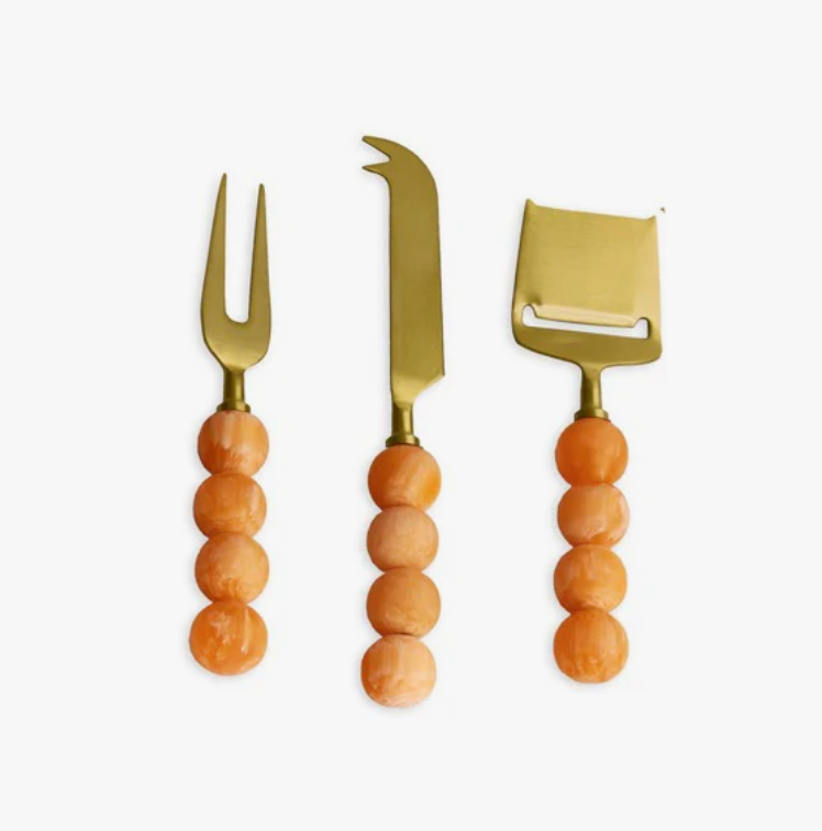 Beatriz Ball Resin Cheese Knives, s/3