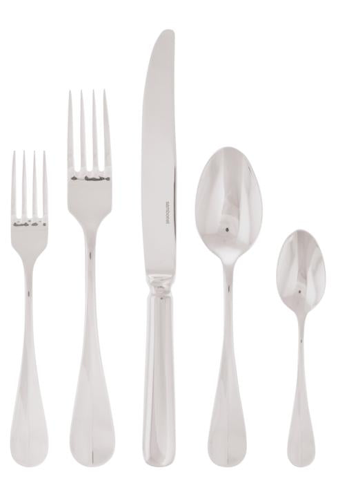 Baguette Silverplated Flatware, Set of 5